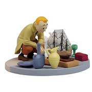 Adventures of Tintin Box Scene At The Flea Market Statue